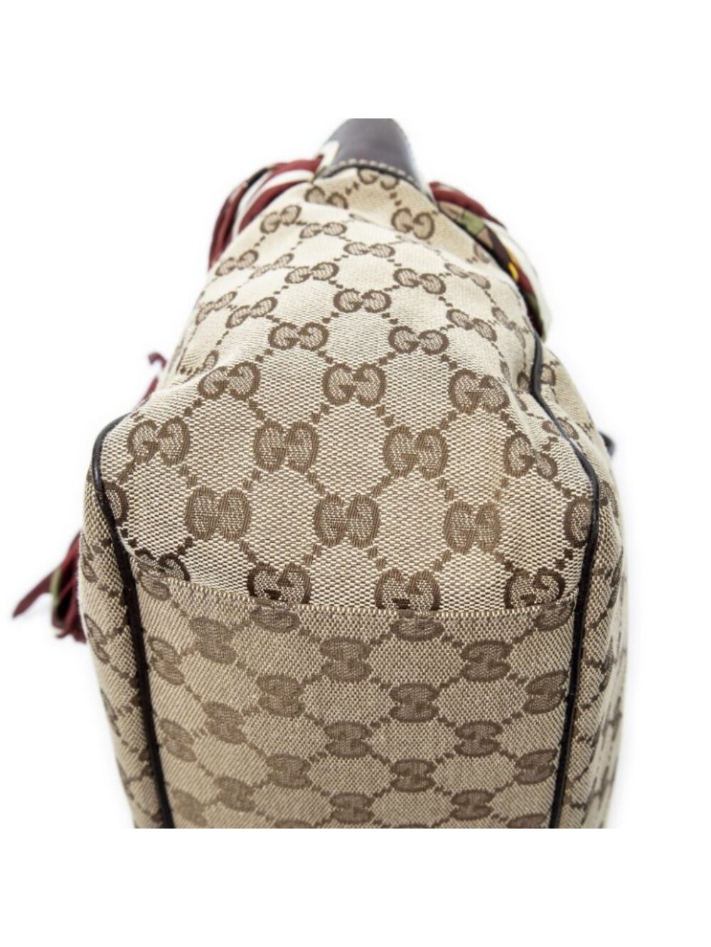 Gucci Posita No Scarf Tote Beige Brown GG Canvas - Picture 7 of 11